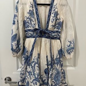 Zimmermann size 0 Aliane Printed Mini Dress with pockets